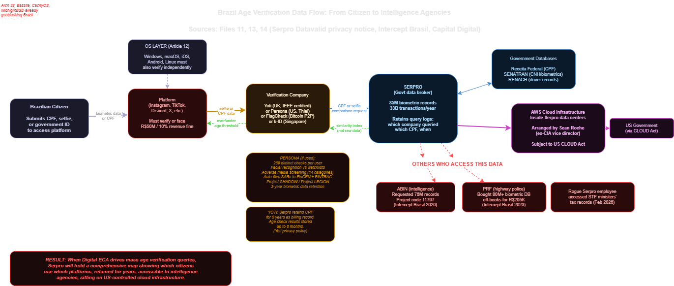 Brazil data flow diagram